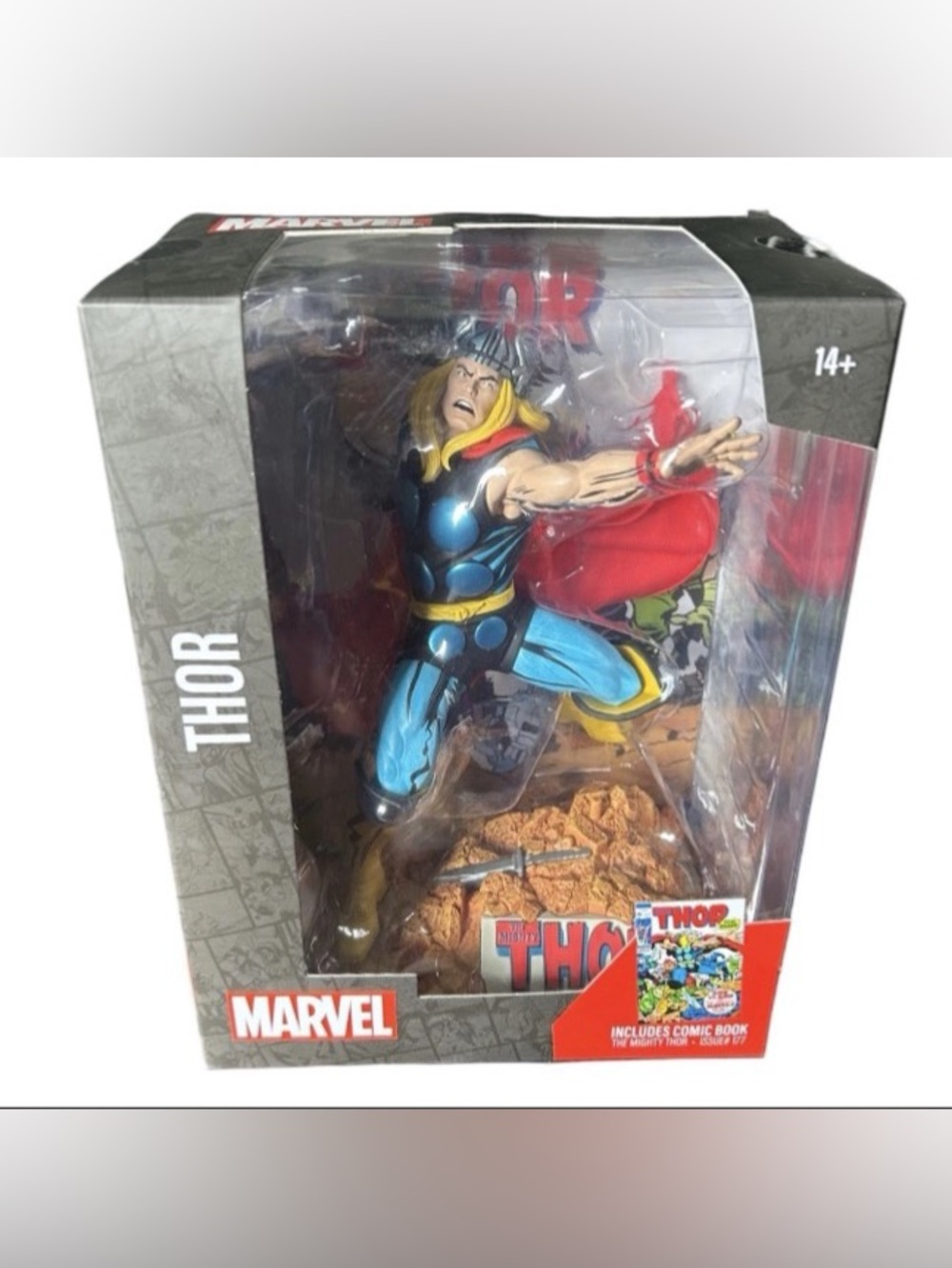 McFarlane Toys Marvel The Mighty Thor #177 1:6  Figure W Comic Book New In Box